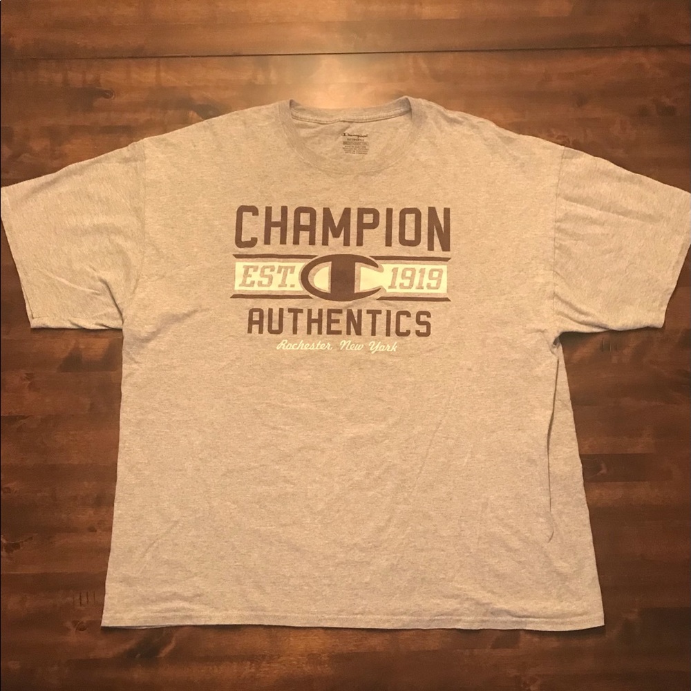 Men’s Grey Champion Authentics T-shirt XXL